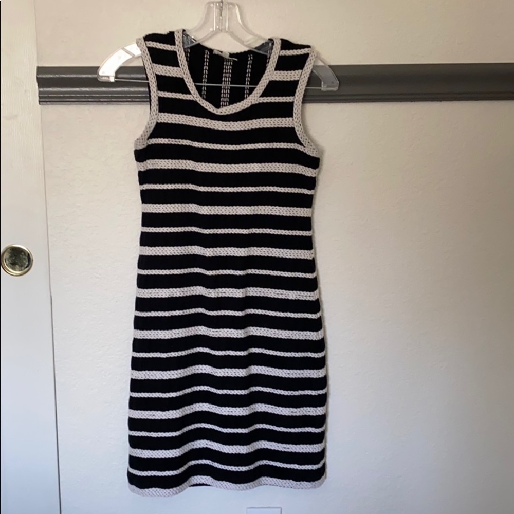 Black & White mid-length dress